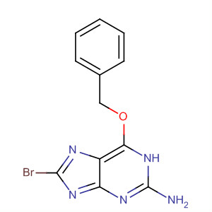 Structure of 1H-Purin-2-amine, 8-bromo-6-(phenylmethoxy)-