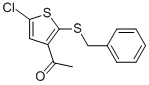 Structure of Ethanone,1-[5-chloro-2-[(phenylmethyl)thio]-3-thienyl]-