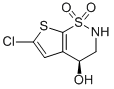 (S)-6-氯-3,4-二氢-2H-噻吩[3,2-E]-1,2-噻嗪-4-醇 1,1-二氧化氮结构式