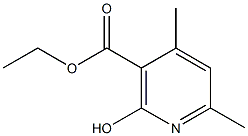 Structure of 3-pyridinecarboxylic acid, 1,2-dihydro-4,6-dimethyl-2-oxo-, ethyl ester