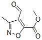 Structure of 5-ISOXAZOLECARBOXYLIC ACID 4-FORMYL-3-METHYL-,METHYL ESTER