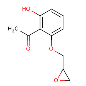 Structure of Ethanone, 1-[2-hydroxy-6-(oxiranylmethoxy)phenyl]-