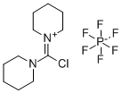Structure of Chlorodipiperidinocarbenium hexafluorophosphate