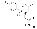 Structure of AcetaMide, N-hydroxy-2-[[(4-Methoxyphenyl)sulfonyl](2-Methylpropyl)aMino]-