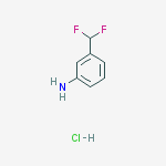 Structure of 3-(Difluoromethyl)aniline hydrochloride