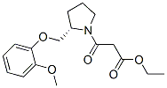 ethyl 3-[(2S)-2-[(2-methoxyphenoxy)methyl]pyrrolidin-1-yl]-3-oxo-propa noate结构式