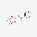 Structure of 2-[(e)-2-(4,4,5,5-tetramethyl-1,3,2-dioxaborolan-2-yl)ethenyl]pyridine