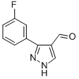 Structure of 3-(3-Fluorophenyl)-1H-pyrazole-4-carboxaldehyde