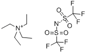 Structure of BISTRIFLUOROMETHANESULFONIMIDE TETRAETHYLAMMONIUM SALT
