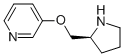 3-[(2S)-2-吡咯烷基甲氧基]吡啶结构式