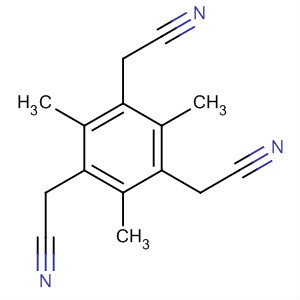 1,3,5-Benzenetriacetonitrile, 2,4,6-trimethyl-结构式