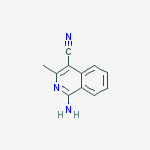 Structure of 1-AMINO-3-METHYLISOQUINOLINE-4-CARBONITRILE