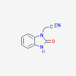 1H-BENZO[D]IMIDAZOLE-1-ACETONITRILE,2,3-DIHYDRO-2-OXO-结构式