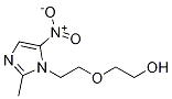 Structure of 2-[2-(2-methyl-5-nitro-1H-imidazol-1-yl)ethoxy]ethanol