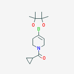 Structure of Cyclopropyl(4-(4,4,5,5-tetramethyl-1,3,2-dioxaborolan-2-yl)-5,6-dihydropyridin-1(2H)-yl)methanone