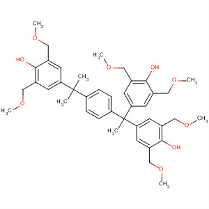 4,4′-(1-(4-(1-(4-羟基-3,5-双(甲氧甲基)苯基)-1-甲基乙基)苯基)乙烯基)双(2,6-双(甲氧甲基)苯酚)结构式