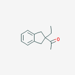 Structure of 1-(2-Ethyl-2,3-dihydro-1H-inden-2-yl)ethanone