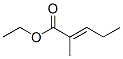 Structure of ethyl (E)-2-methylpent-2-en-1-oate