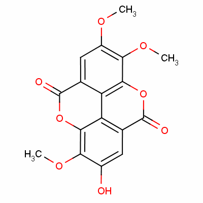 3,7,8-tri-O-methylellagic acid结构式