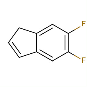 Structure of 1H-Indene, 5,6-difluoro-