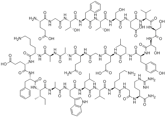 Structure of GLP-1 (9-36) AMIDE (HUMAN, BOVINE, GUINEA PIG, MOUSE, PORCINE, RAT)