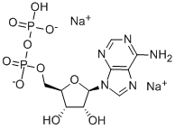 Structure of Adenosine-5-diphosphate disodium salt