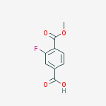 Structure of 4-(methoxycarbonyl)-3-fluorobenzoic acid