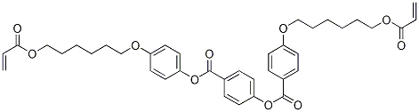 Structure of 4-((4-(6-(Acryloyloxy)hexyloxy)phenoxy)carbonyl)phenyl 4-(6-(acryloyloxy)hexyloxy)benzoate