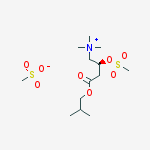 Structure of (S)-CARNITINE MESYLATE ISOBUTYL ESTER, MESYLATE SALT