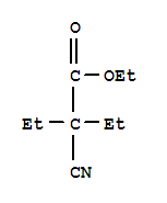 Structure of Ethyl 2-cyano-2-ethylbutyrate