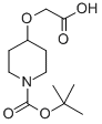 Structure of N-BOC-4-CARBOXYMETHOXY-PIPERIDINE