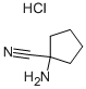 Structure of 1-aminocyclopentane carbonitrile, HCl