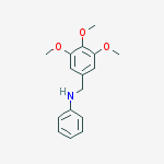 Structure of Benzenemethanamine, 3,4,5-trimethoxy-N-phenyl-