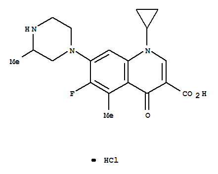 Structure of Grepafloxacin hydrochloride