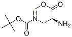 Structure of ALANINE,3-[[(1,1-DIMETHYLETHOXY)CARBONYL]AMINO]-,METHYL ESTER