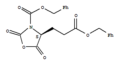 Structure of Z-GLUTAMIC ACID 5-BENZYL ESTER NCA