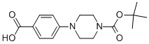 Structure of 4-[4-(tert-Butoxycarbonyl)piperazino]benzoic acid