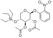 2-硝基苯基 4-O-(三乙基硅烷基)-BETA-D-吡喃木糖苷 2,3-二乙酸酯结构式