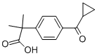 Structure of 4-(CYCLOPROPYL CARBONYL)-A,A-DIMETHYLPHENYL ACETIC ACID
