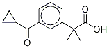 Structure of 3-(Cyclopropylcarbonyl)-α,α-dimethylbenzeneacetic Acid