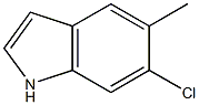 Structure of 6-Chloro-5-methyl-1H-indole