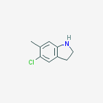 Structure of 5-Chloro-6-methylindoline