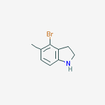 Structure of 4-Bromo-5-methylindoline
