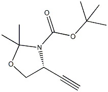 Structure of (R)-2,2-Dimethyl-3-(N-Boc)-4-ethynyl-oxazolidine