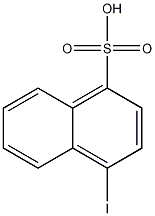 Structure of 4-Iodonaphthalene-1-sulfonic acid