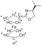 Structure of cyclopenta-2,4-dien-1-yl-[2-[(4S)-4-isopropyl-4,5-dihydrooxazol-2-yl]cyclopenta-2,4-dien-1-yl]iron