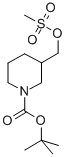 1-BOC-3-甲磺酰基氧甲基哌啶结构式