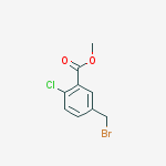 Structure of methyl 5-(bromomethyl)-2-chlorobenzoate