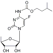 Structure of 5-Deoxy-5-fluoro-N4-(isopentyloxycarbonyl)cytidine