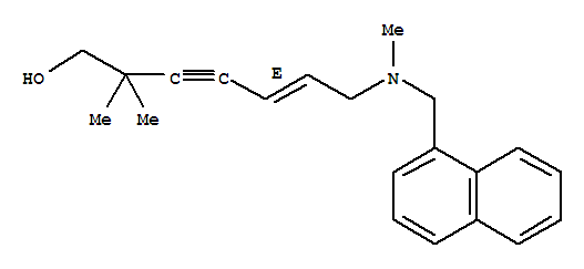 Structure of (5E)-2,2-Dimethyl-7-[methyl(1-naphthalenylmethyl)amino]-5-hepten-3-yn-1-ol